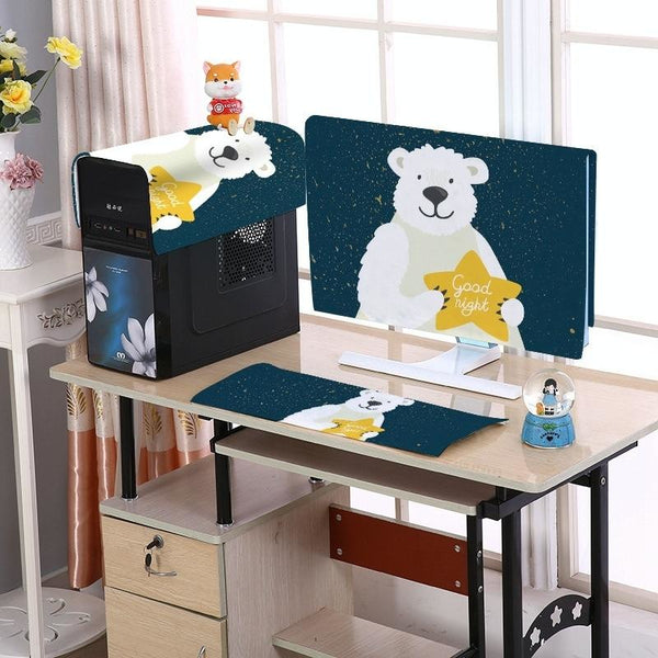 22 Desktop Computer Lcd Monitor Dust Proof Cover Cloth Material Good Night Other Laptop & Desktop Accs
