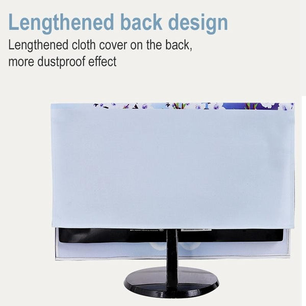 22 Desktop Computer Lcd Monitor Dust Proof Cover Cloth Material Lovers Swan Other Laptop & Desktop Accs