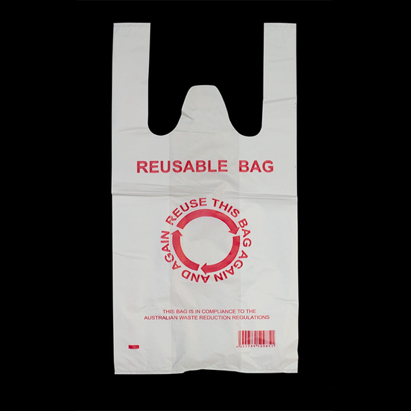 Br Apparel 900Pcs Eco Design Reusable Plastic Singlet Shopping Bags Reusable Shopping Bags