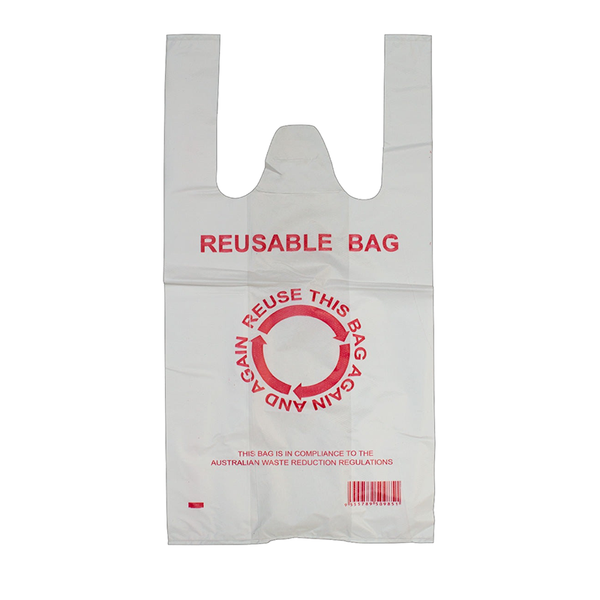 Br Apparel 900Pcs Eco Design Reusable Plastic Singlet Shopping Bags Reusable Shopping Bags