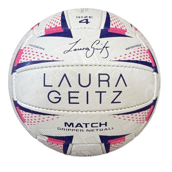 Laura Geitz Match Gripper Hand Sewn Waterproof Official Size 4 Netball
