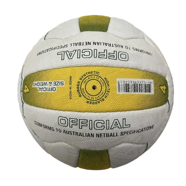 Kim Green Match Gripper Hand Sewn Waterproof Ball Official Size 4 Netball