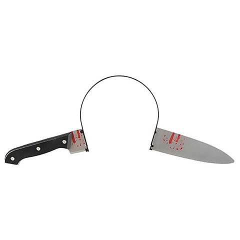 Br Costumes Halloween Prank Fake Knife Through Head Horror Scary Headband Party Joke Unisex Costumes