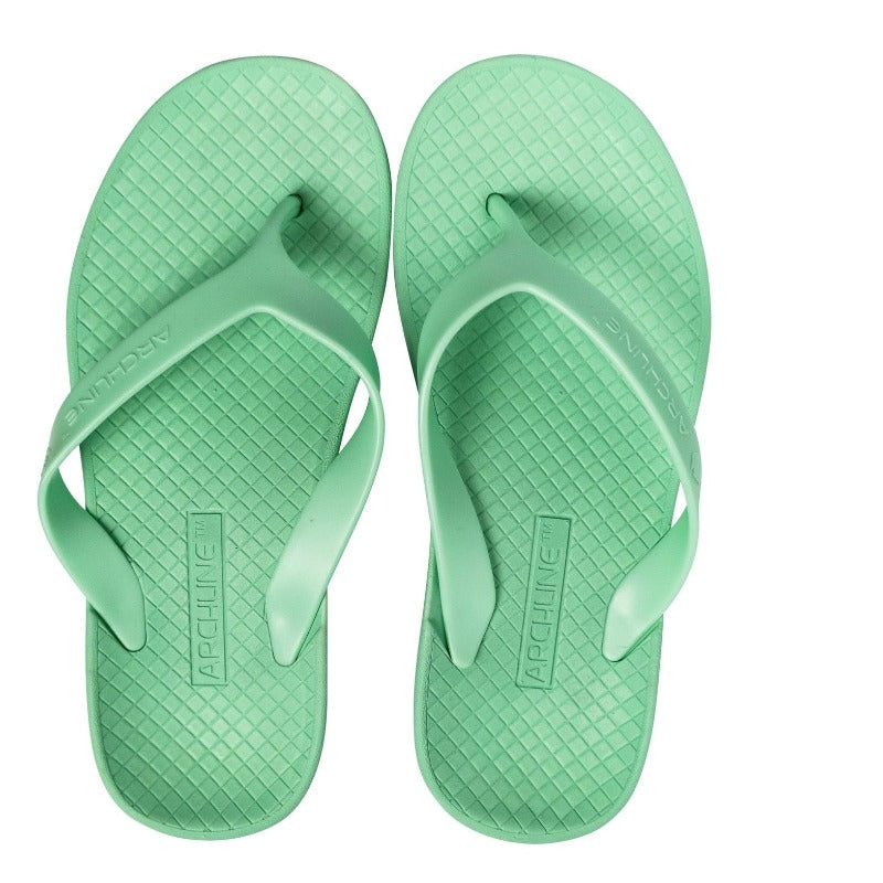 Archline Orthotic Thongs Support Shoes Footwear Flip Flops Dew Green Eur 42 Slippers