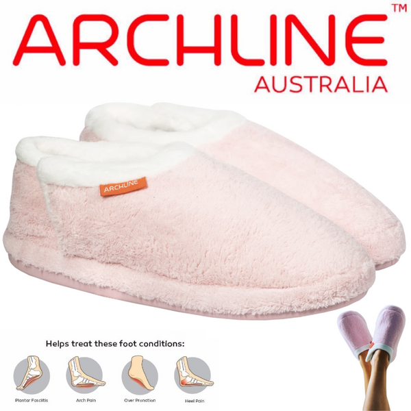 Insoles & Shoe Inserts Archline Orthotic Slippers Closed Scuffs Moccasins Pink Eur 42
