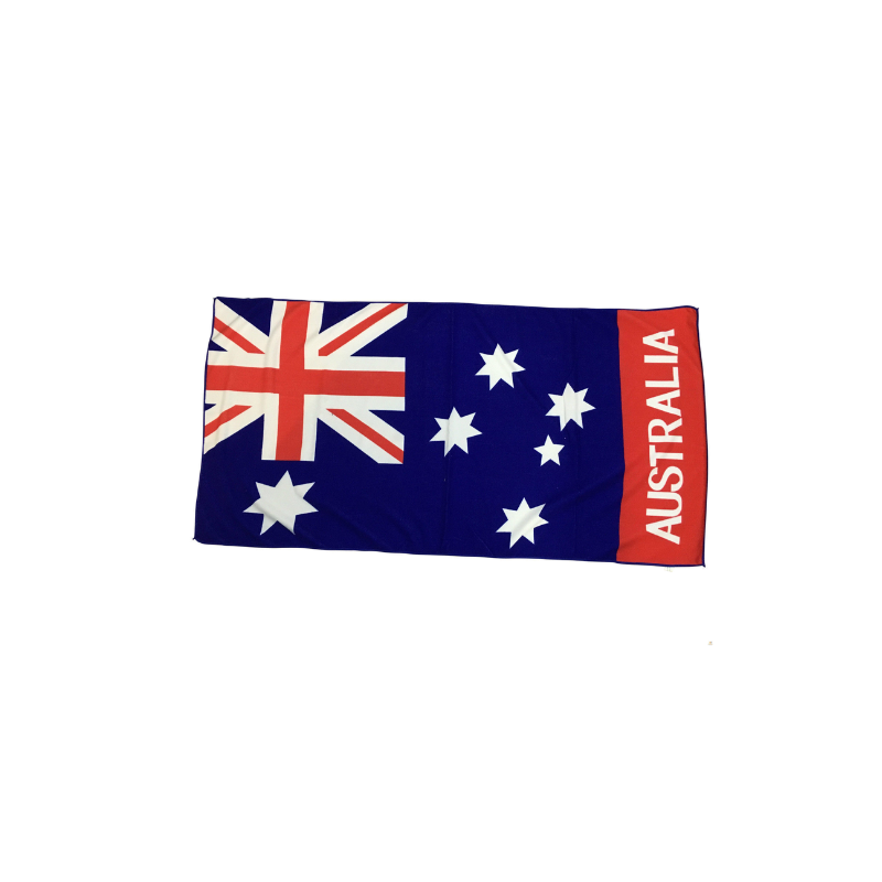 Br Outdoor Australia Flag Beach Towel Souvenir Australian Day 150Cm X 75Cm Towels & Washcloths