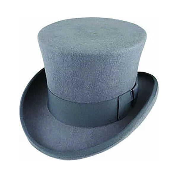 Br Apparel Premium Mad Hatter Top Black 100% Australian Wool Felt Magician Tuxedo Cap 57Cm Hats