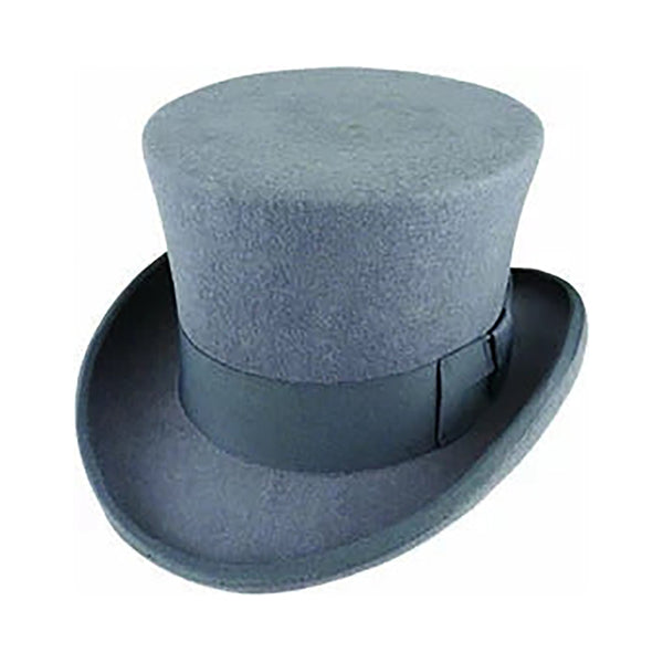 Br Apparel Premium Mad Hatter Top 100% Australian Wool Felt Magician Tuxedo Cap Black 58Cm Hats