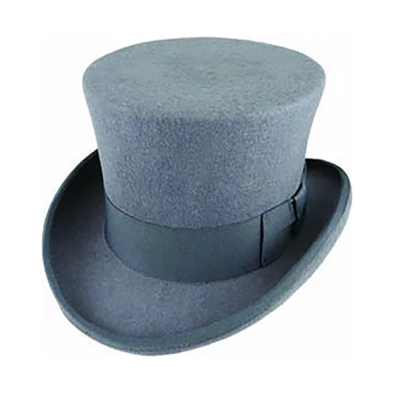 Br Apparel 5.5" Premium Mad Hatter Top 100% Australian Wool Felt Magician Tuxedo Cap Black 59Cm Hats