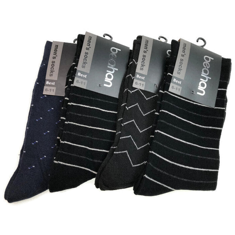 Br Apparel Cotton Business Mens Crew Dress Assorted Colours 6 11 Socks