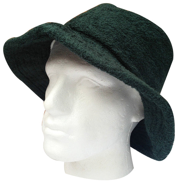 Br Apparel Terry Towelling Bucket Hat Daggy Fishing Camping Lad Cap Retro 100% Cotton Bottle Green Xxl Hats & Headwear