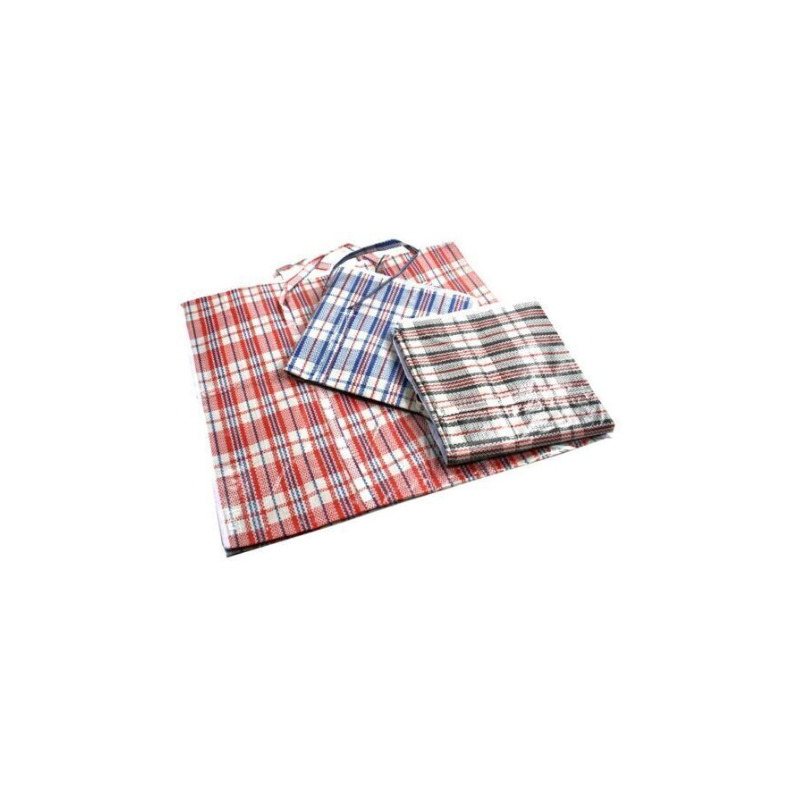 Br Apparel 1X Large Stripe Bag Packing Storage Zip Shopping Travel Check House Moving 65Cm 60Cm 25Cm Storage Bags