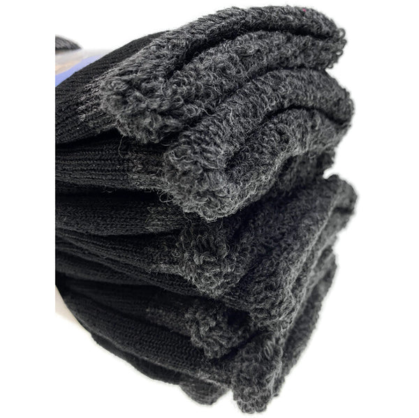 Br Apparel 3 Pairs Heavy Duty Merino Wool Work Extra Thick Cushion (Size 11 14) Socks