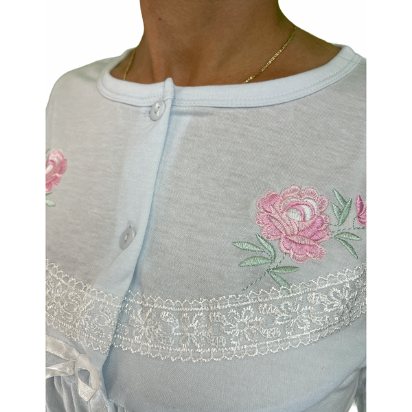 Womens Ladies Cotton Nightie Gown Pajamas Pyjamas Pj White 18 Sleepwear