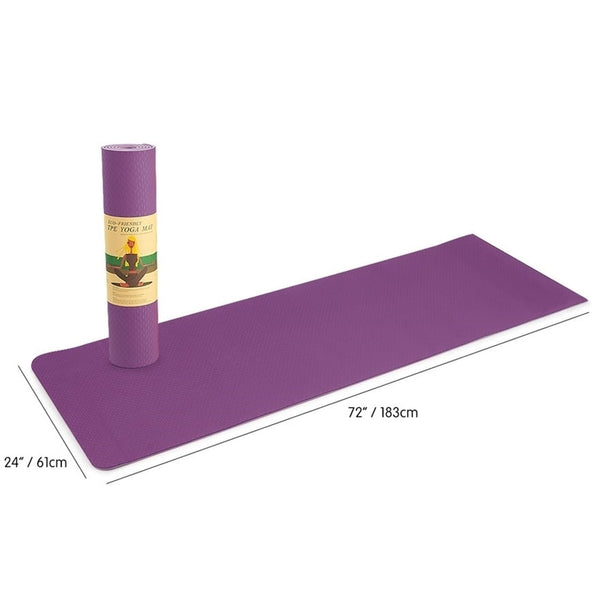 Br Home Yoga Mat Non Slip Light Gym 1830X610x6mm Pilates Fitness Assorted Colours Mats & Non Slip Towels