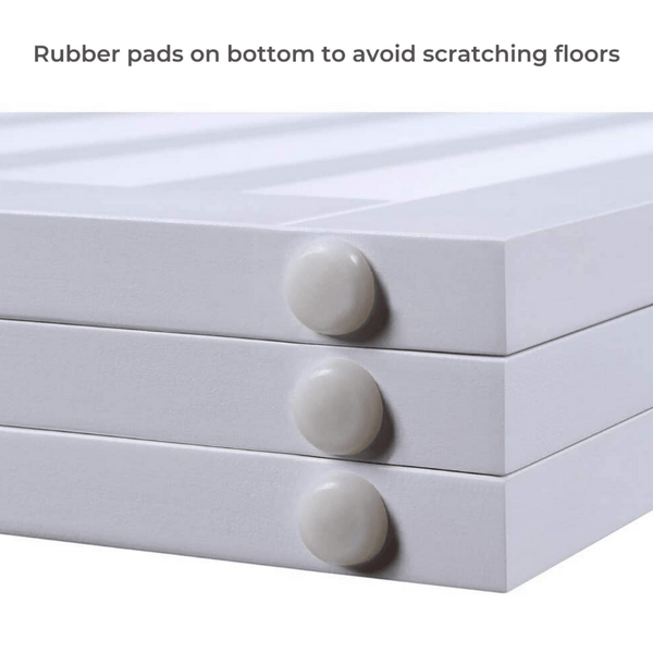 Modern Pets Three Panel Freestanding Dog Gate White Dog Cages