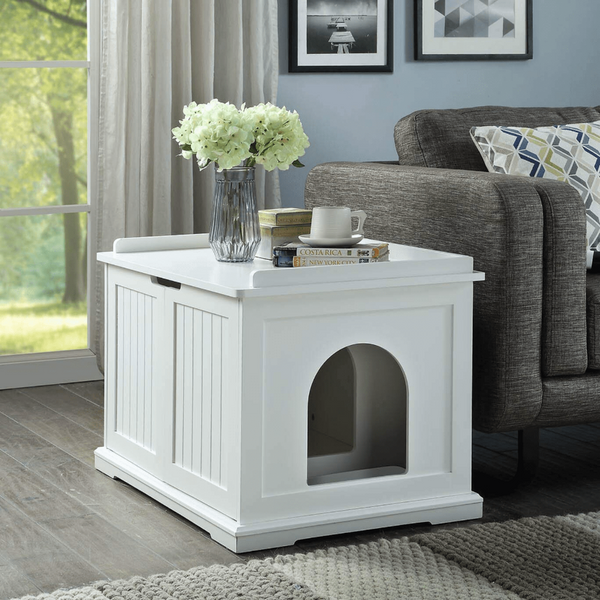 Cat Litter Modern Pets Cleo Cabinet White