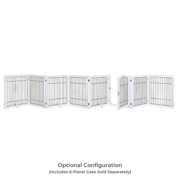 Modern Pets Dog Pen And Gate Two Panel Extension White Fences & Pens