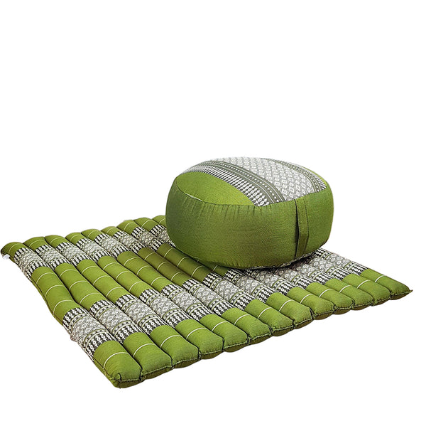 Zafu & Zabuton Meditation Set Green Yoga & Pilates Accessories