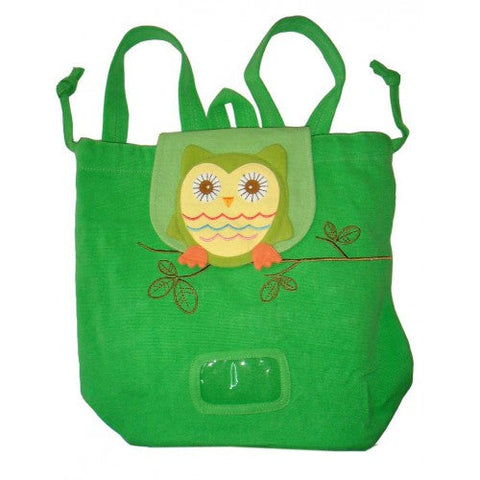 Owl Swim Bag Pinic Green