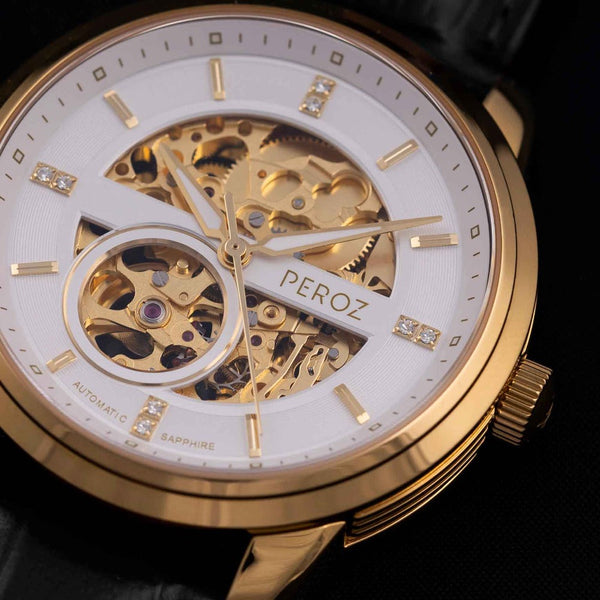 Veile Studios Peroz Automatic Men's Watch Brown Leather Watches