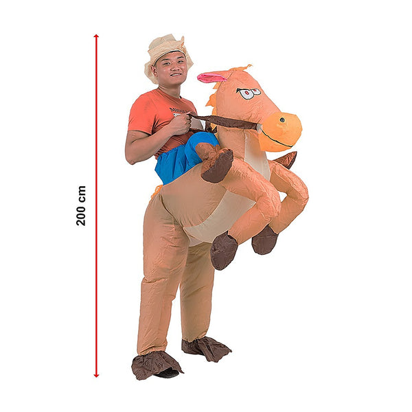 Salvatore Angelotti Cowboy Fancy Dress Inflatable Suit Fan Operated Costume Unisex Costumes