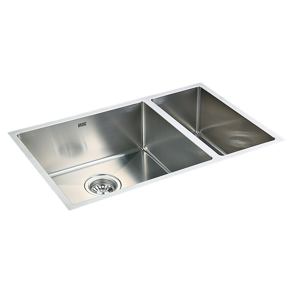 Brienz 715X440mm Handmade Stainless Steel Undermount / Topmount Kitchen Sink With Waste Kitchen Sinks