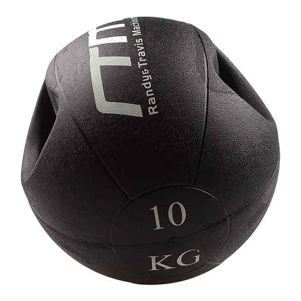 Randy & Travis Machinery 10Kg Double Handled Rubber Medicine Core Ball Medicine Balls