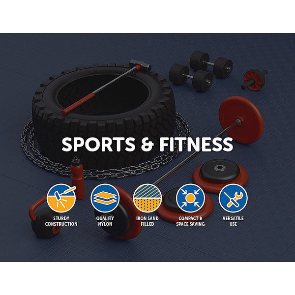 Randy & Travis Machinery 10Kg Ankle/Wrist Weight Straps Wrist & Ankle Weights