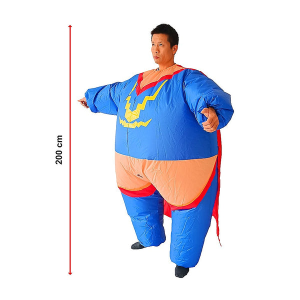 Super Hero Fancy Dress Inflatable Suit - Operated Costume