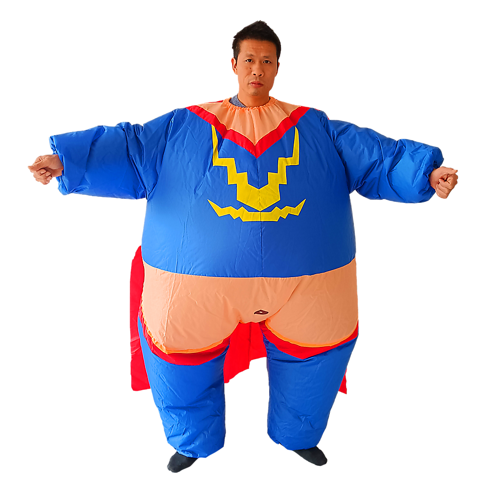 Super Hero Fancy Dress Inflatable Suit - Operated Costume