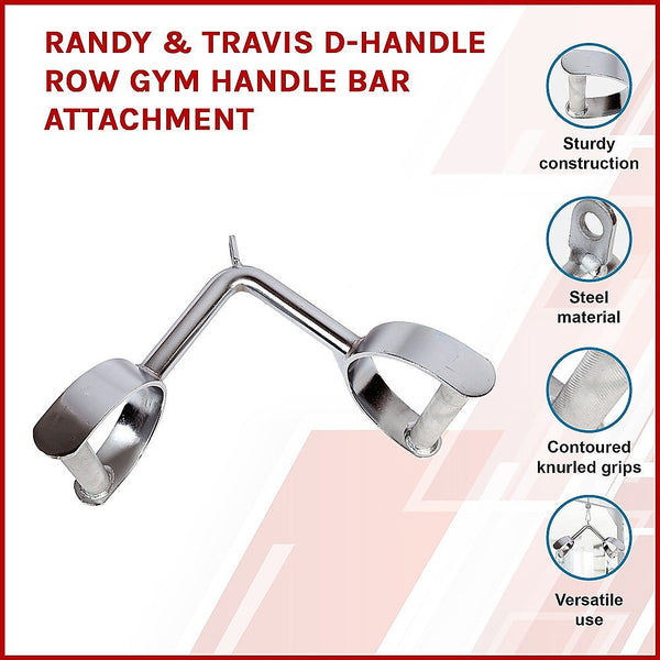 Randy & Travis D-Handle Row Gym Bar Attachment