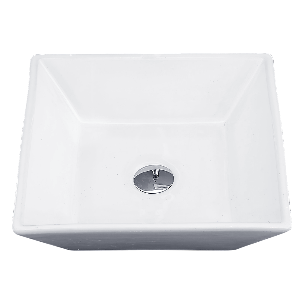 Della Francesca Bathroom Ceramic Rectangular Above Countertop Basin For Vanity Bathroom Sinks