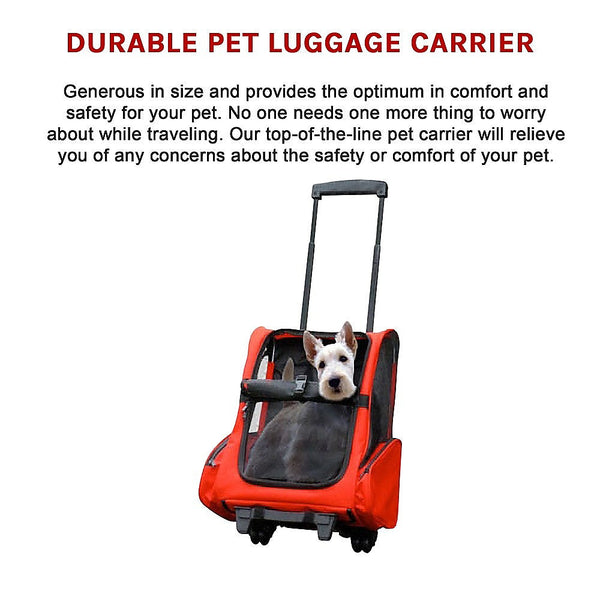 Brienz Dog Pet Safety Transport Carrier Backpack Trolley Pet Transport