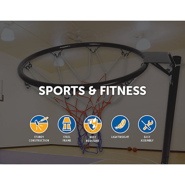 Randy & Travis Machinery Ring With Stand Portable Pole Height Netball