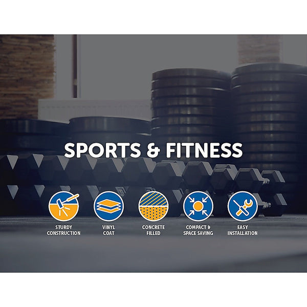 Randy & Travis Machinery 12Kg Dumbbell Weights Set Dumbbells