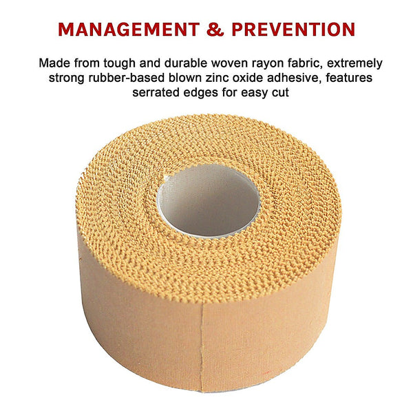 Randy & Travis Machinery Premium Rigid Sports Strapping Tape 3 Rolls Of 38Mm X 13.7M Other Sports
