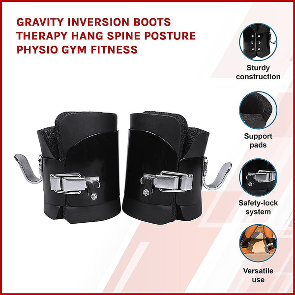 Randy & Travis Machinery Gravity Inversion Boots Therapy Hang Spine Posture Physio Gym Fitness Yoga Props