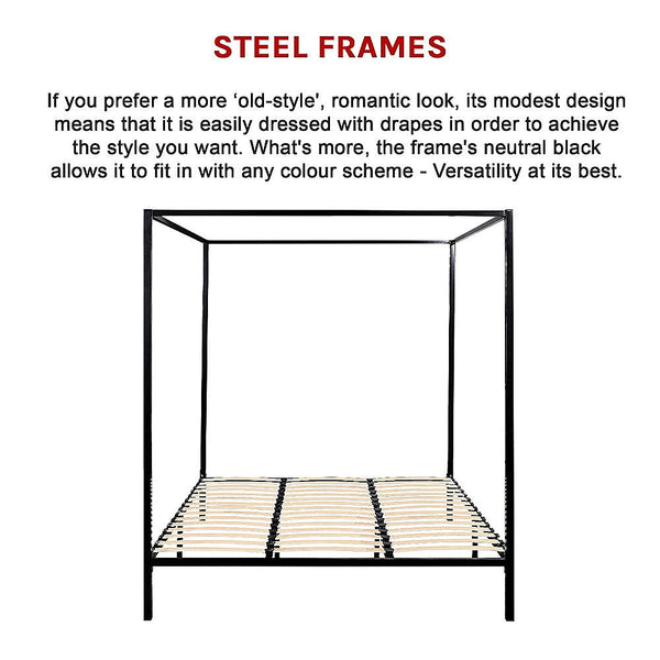 Palermo 4 Four Poster King Bed Frame King Bed Frames