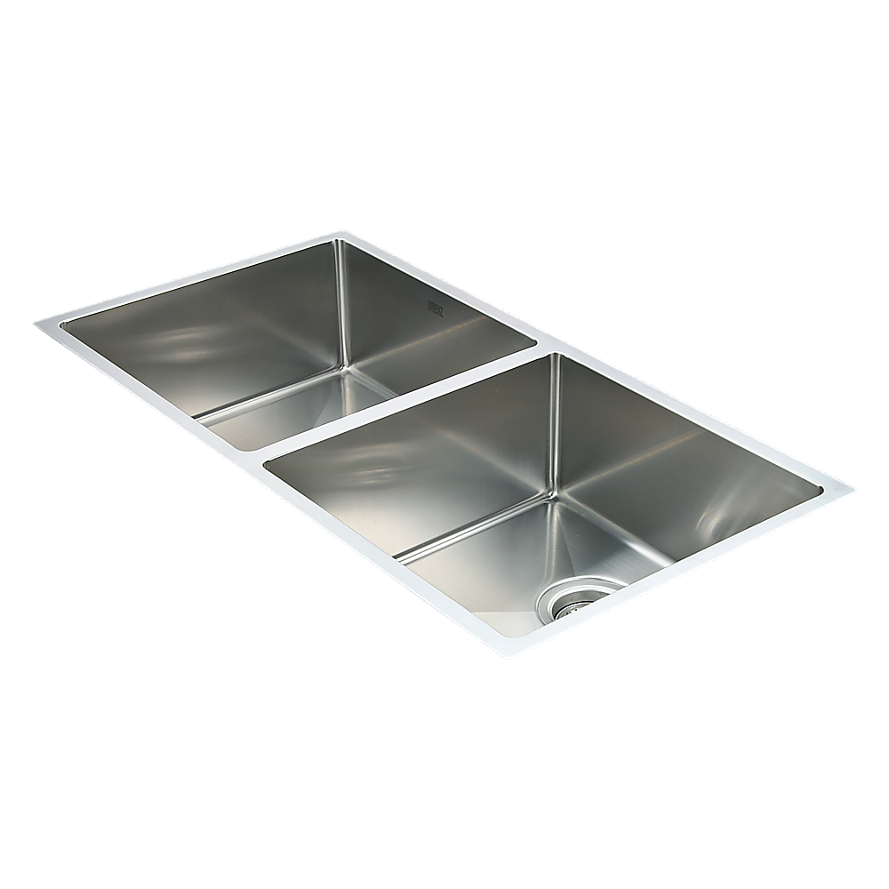 Brienz 865X440mm Handmade Stainless Steel Undermount / Topmount Kitchen Sink With Waste Kitchen Sinks
