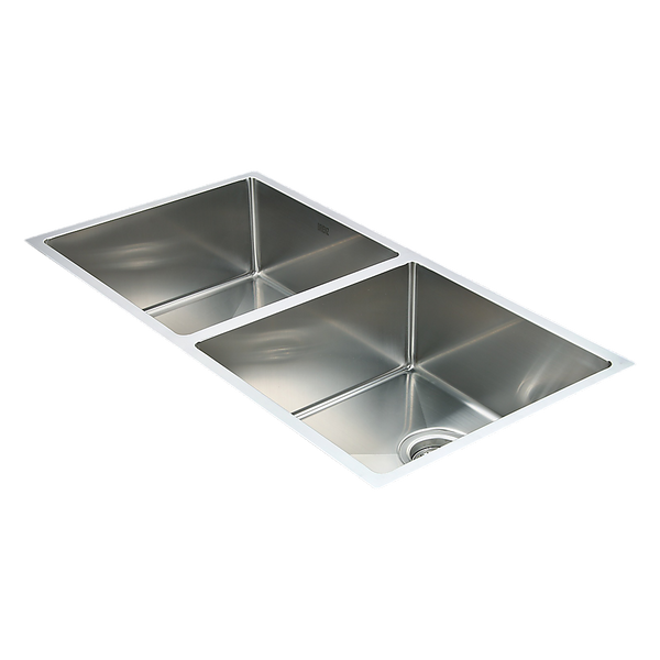 Brienz 865X440mm Handmade Stainless Steel Undermount / Topmount Kitchen Sink With Waste Kitchen Sinks