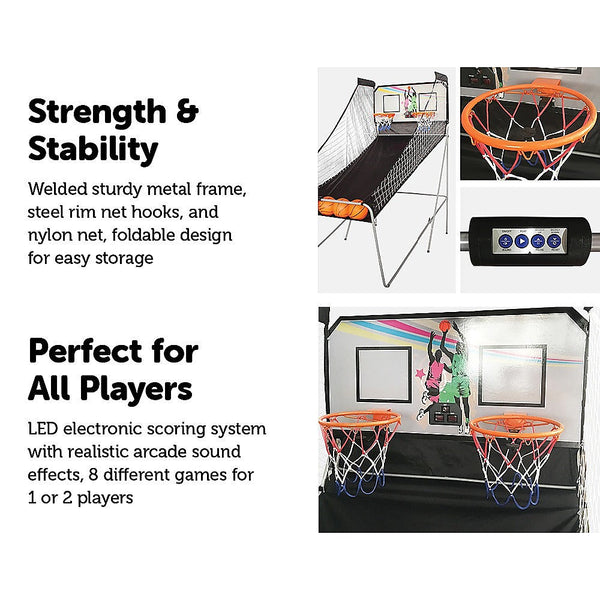 Randy & Travis Machinery Basketball Game 2 Player Electronic Sports Aracde Machine Accessories