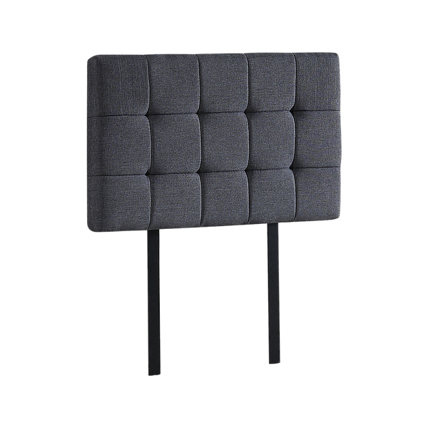 Palermo Linen Fabric Single Bed Deluxe Headboard Bedhead Grey Headboards & Footboards