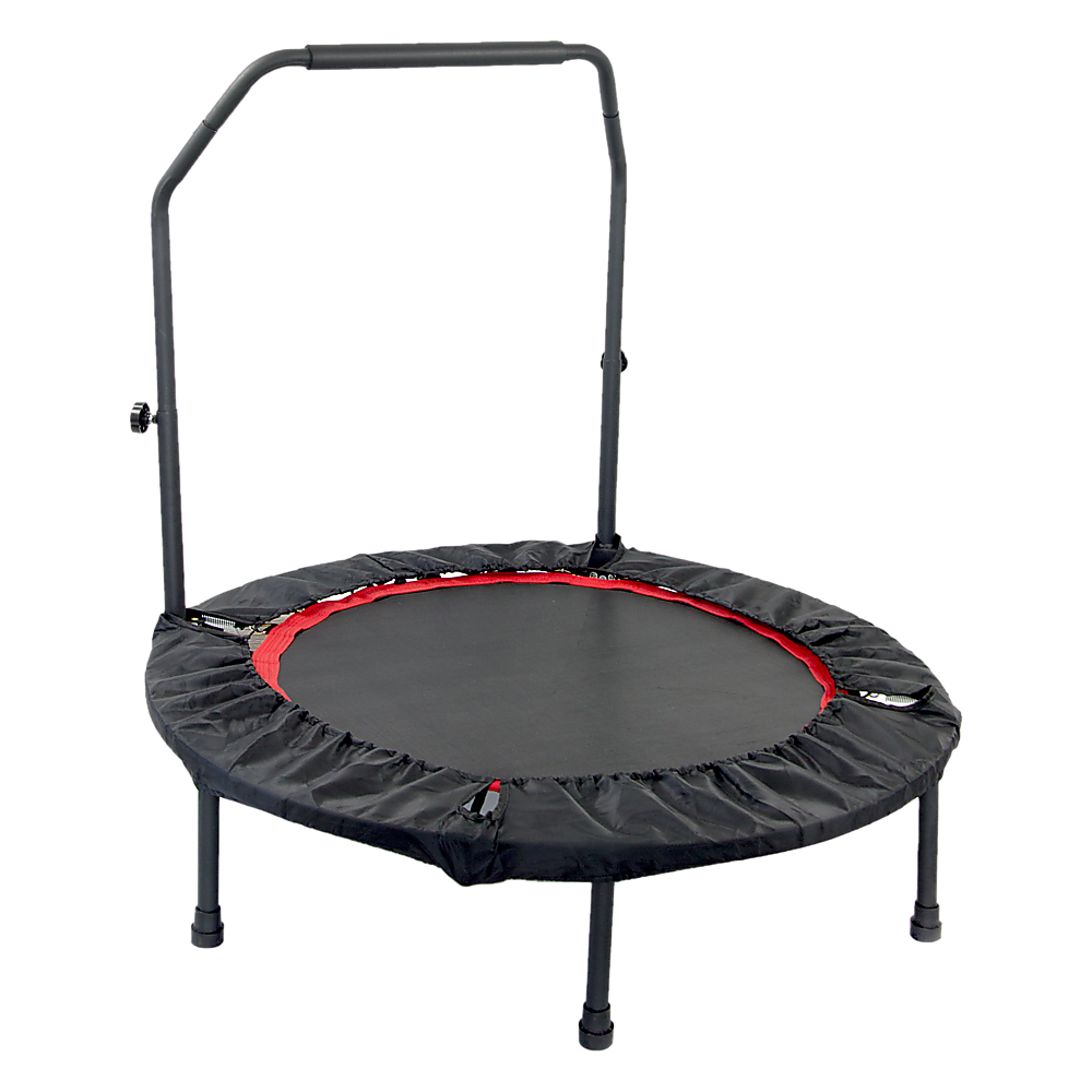 Randy & Travis Machinery Mini Rebounder Trampoline With Handle Rail Trampolines