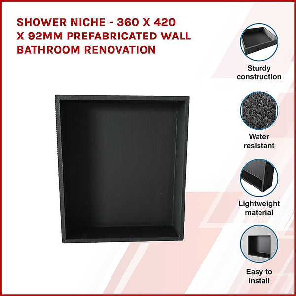 Shower Niche - 360 X 420 92Mm Prefabricated Wall Bathroom Renovation