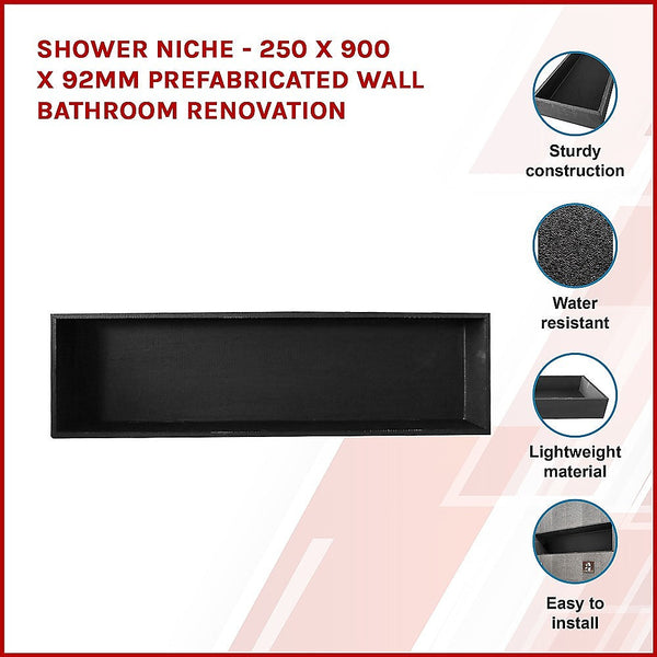 Shower Niche - 250 X 900 92Mm Prefabricated Wall Bathroom Renovation