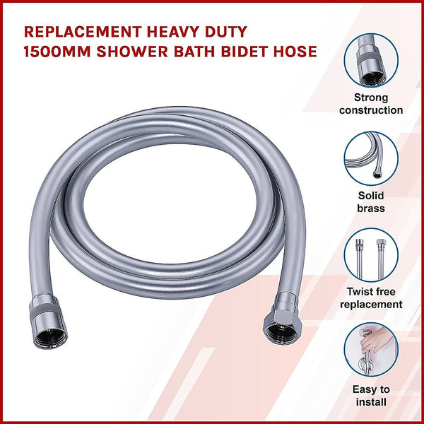 Della Francesca Replacement Heavy Duty 1500Mm Shower Bath Bidet Hose Shower Hoses