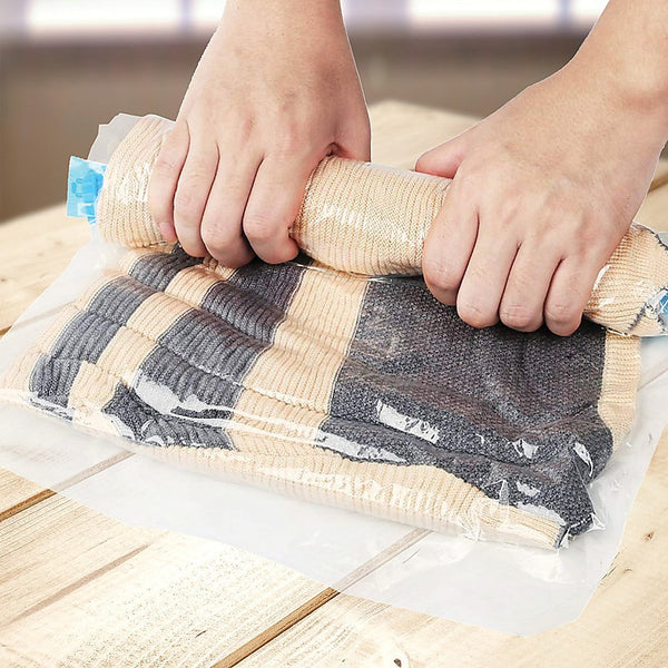 Randy & Travis Machinery Travel Space Saver Saving Hand Roll Up Roller Seal No Vacuum Storage Bag X20 Storage Bags