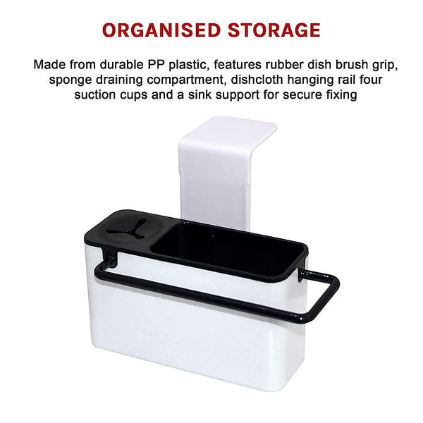 Randy & Travis Machinery Sink Aid Self Draining Caddy Kitchen Sponges Brush Soap Sink Organisers