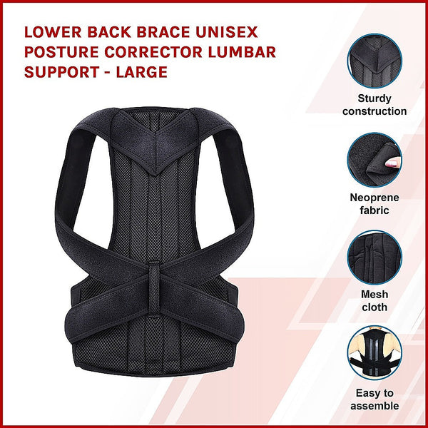 Randy & Travis Machinery Lower Back Brace Unisex Posture Corrector Lumbar Support Orthotics Braces & Sleeves